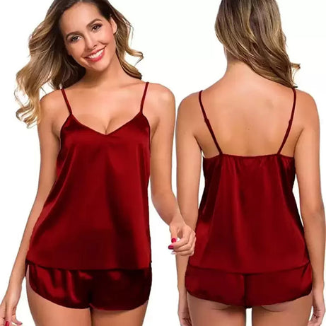 RED CAMI SETS FOR WOMEN