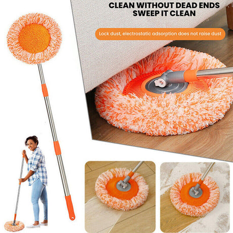 Rotatable Adjustable Sunflower Extendable Mop For Car Wash Home Dust Wall and Floor Cleaning