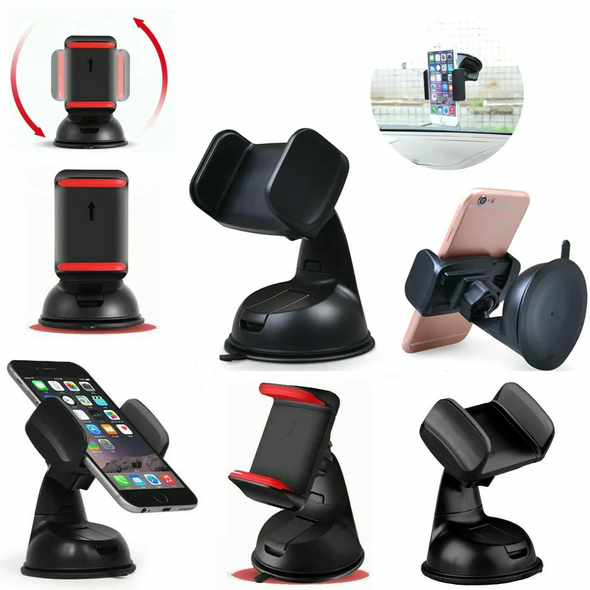 Multi Surface Universal Car Mount Silicone Phone Holder & Stand
