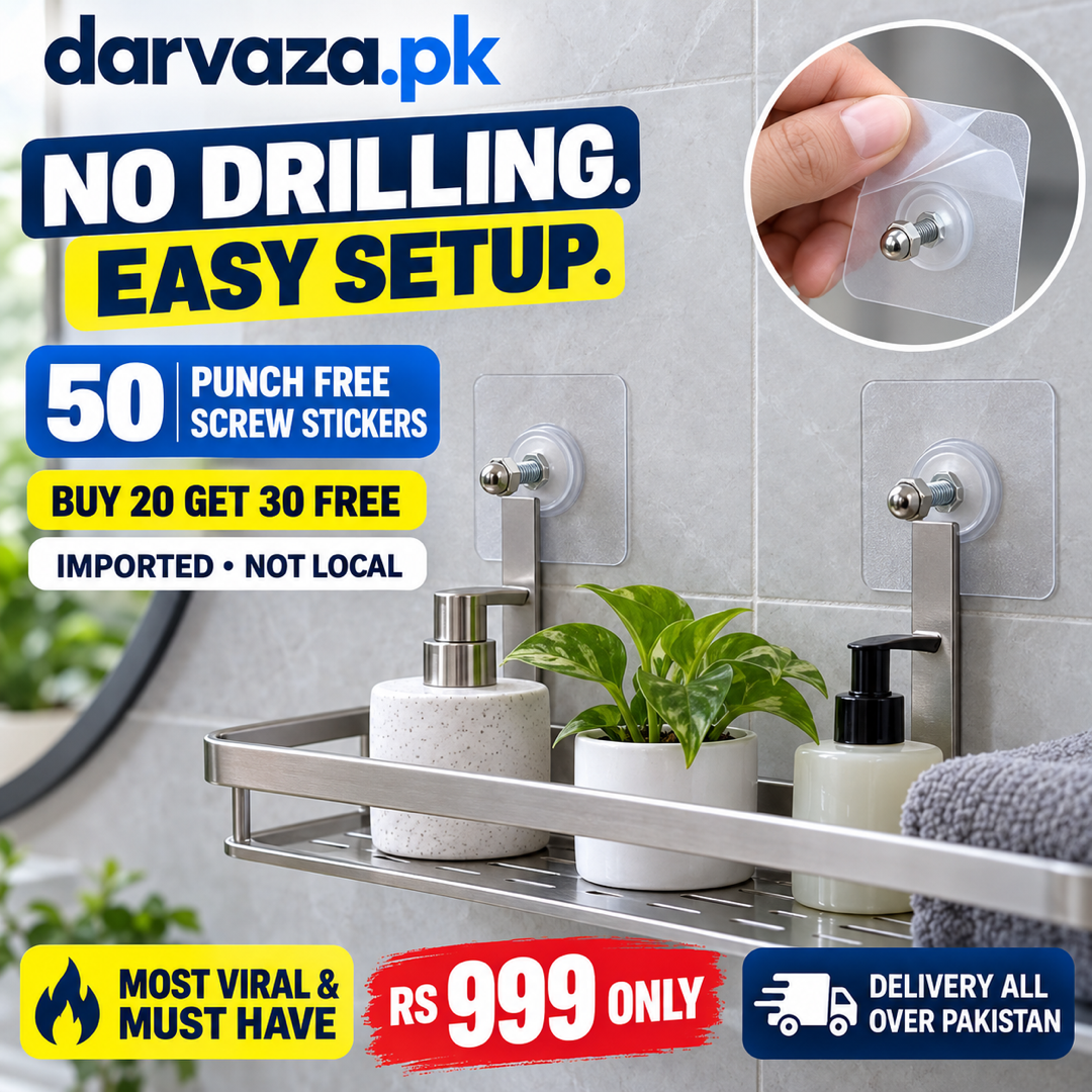 50 Punch Free Screw Stickers