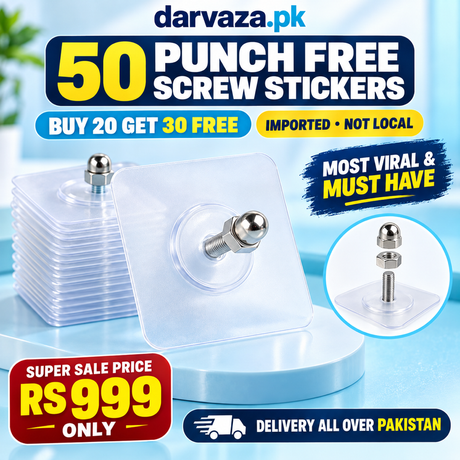 50 Punch Free Screw Stickers