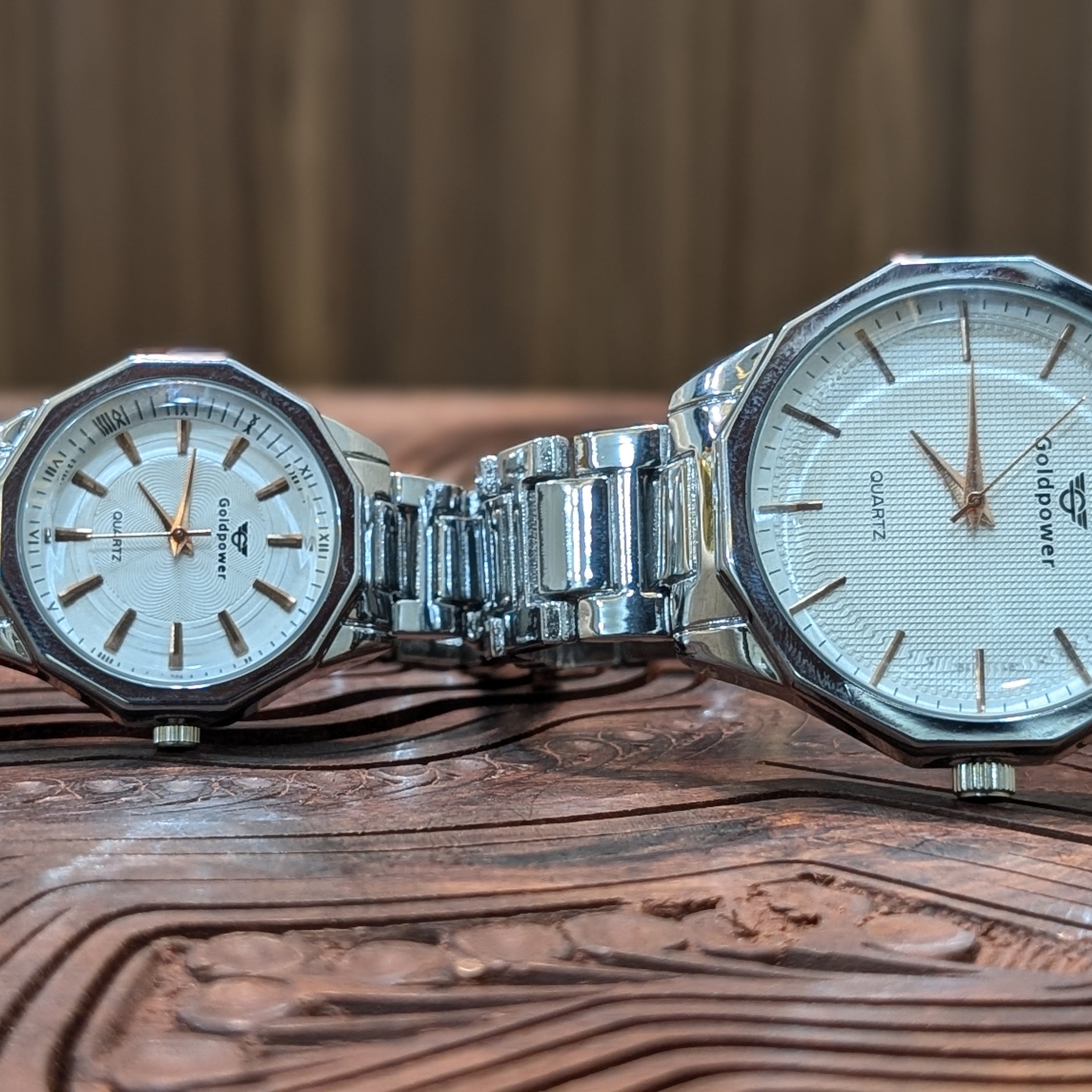 Silver DuoVerse Couple Watch Set
