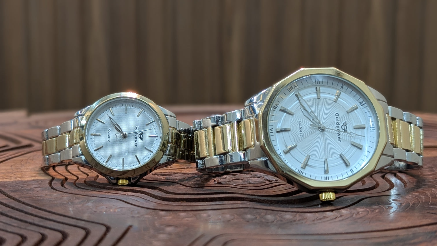 Gold Stellar Love Couple Watches