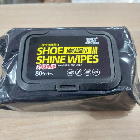 (Pack of 2) Disposable Shoe Cleaning Wet Wipes For Quick Shine