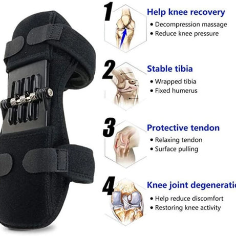 Power Knee Support Spring Knee Booster Joint Support Knee Protection Pads for Women and Men