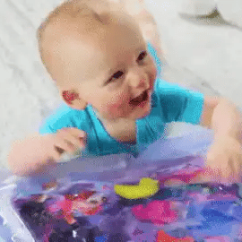 Inflatable Tummy Time Water Mat for Baby Water Play and Splashing fun