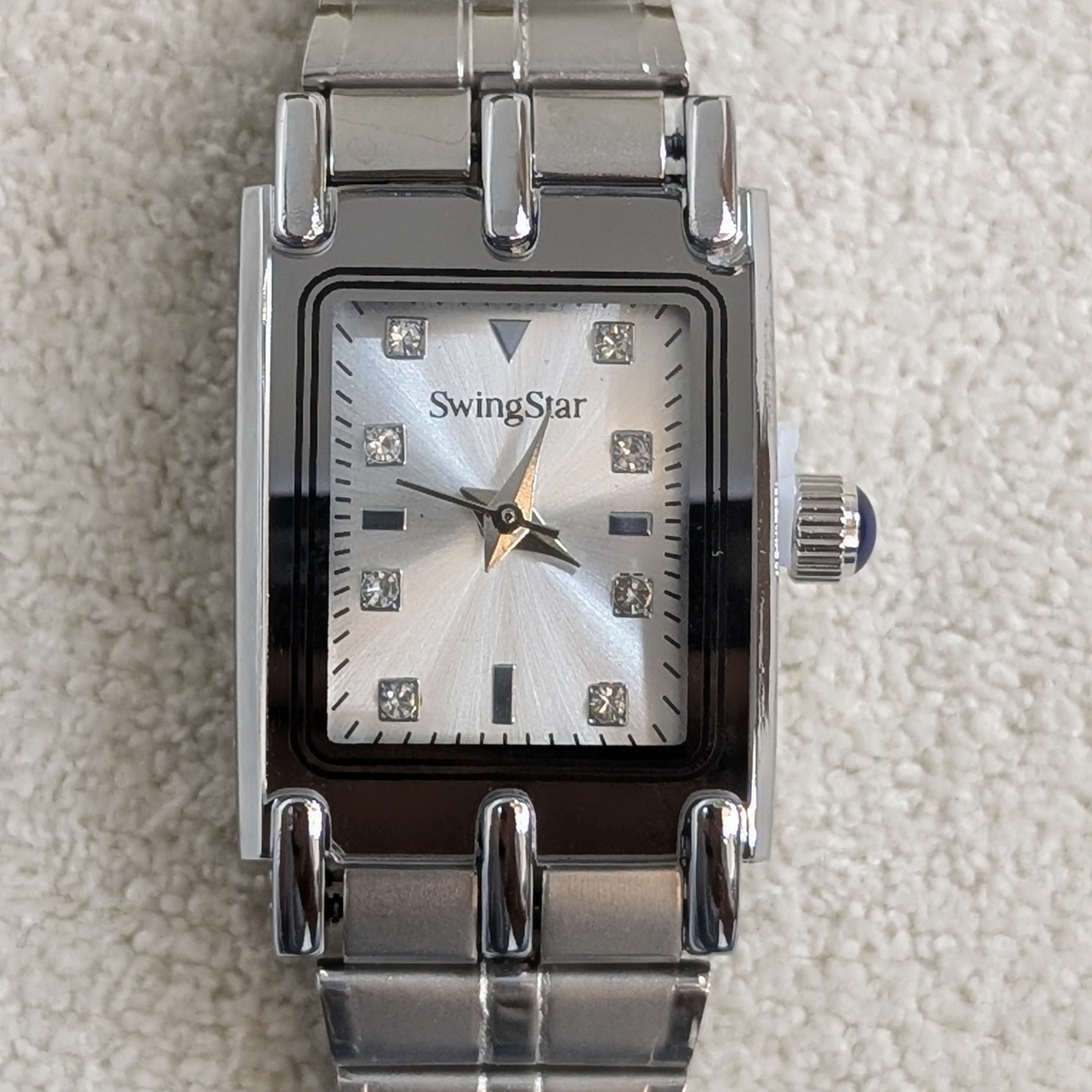 Swingstar Silver & White Dial Women Watch